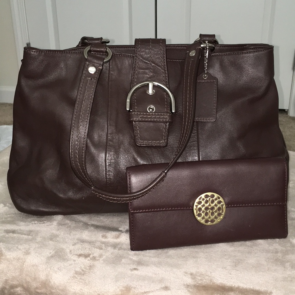 Chocolate Coach &a Matching Wallet